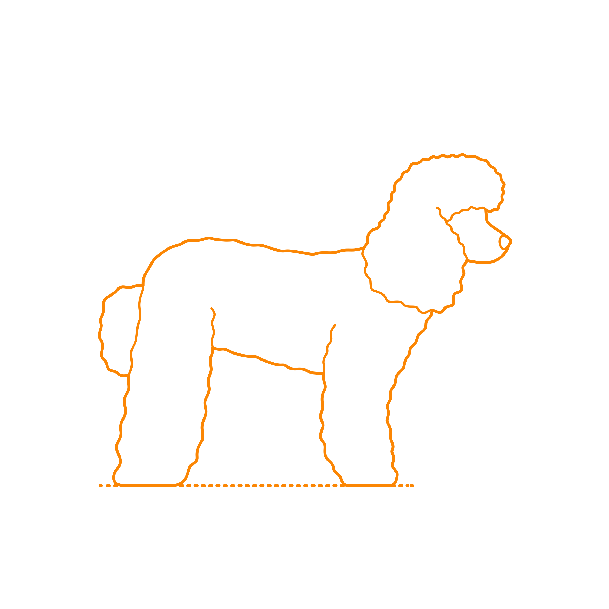 Animals Dogs Miniature Poodle Svg Line Art Free Vectors